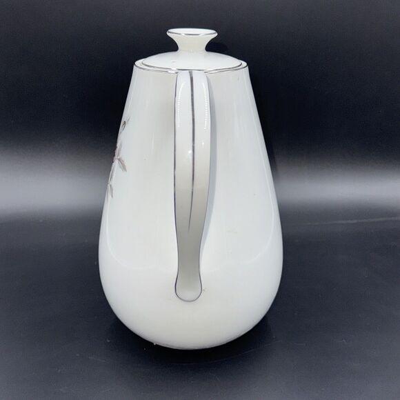 Vintage Celebrity Fine China Nocturne 8 3/4" Coffee Tea Pot 7 Cup Roses Japan - Picture 3 of 9